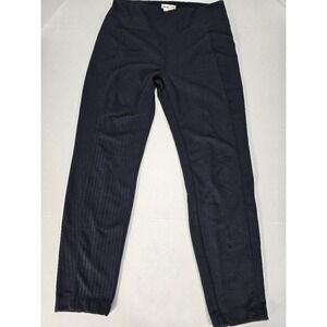 Spring & Mercer Black Jacquard High Waist Leggings Athletic Yoga Pants‎ L